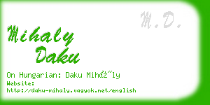 mihaly daku business card